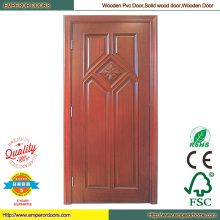 Caro puerta madera puerta madera redonda de madera de la puerta